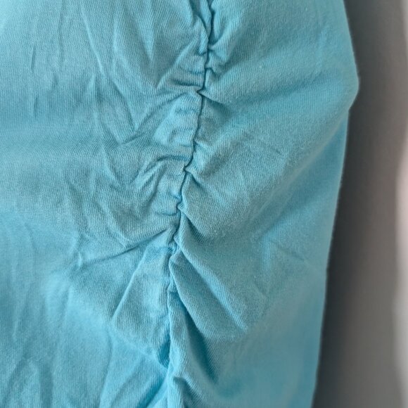 BENCH Blue Scrunched Girl's T-Shirt XL (14-16) - Picture 3 of 7